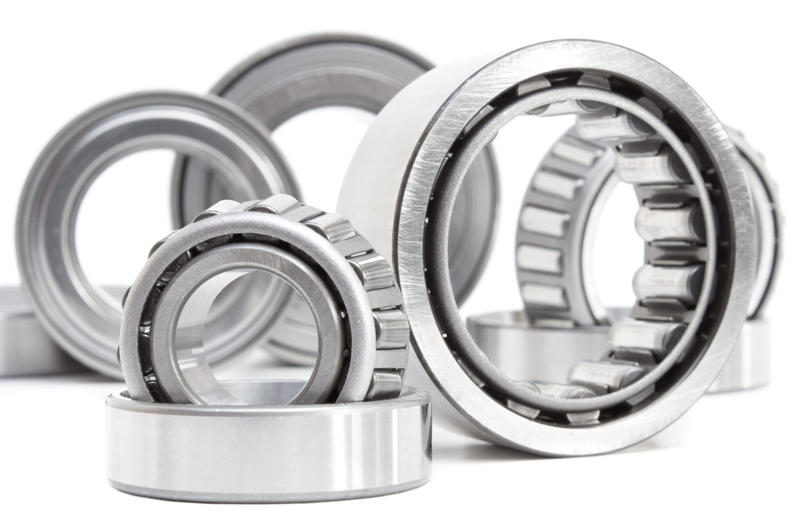 Roller-bearing,Open,And,Closed,On,A,White,Background Roller-bearing,Open,And,Closed,On,A,White,Background